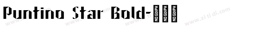 Puntino Star Bold字体转换